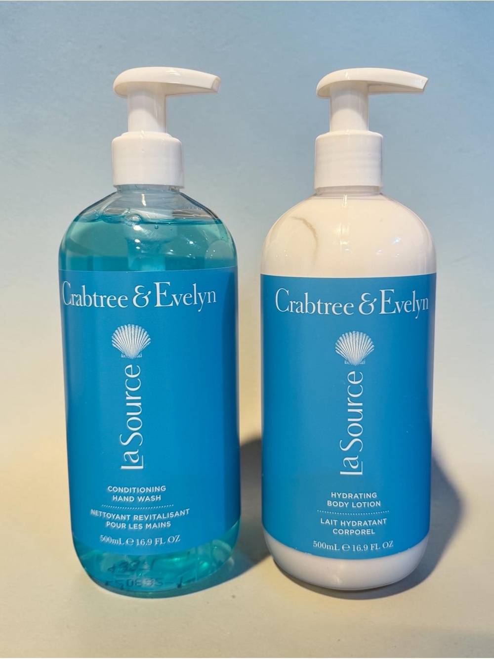 Crabtree & Evelyn LaSource Blue Hand Wash & Hydrating Body Lotion Set